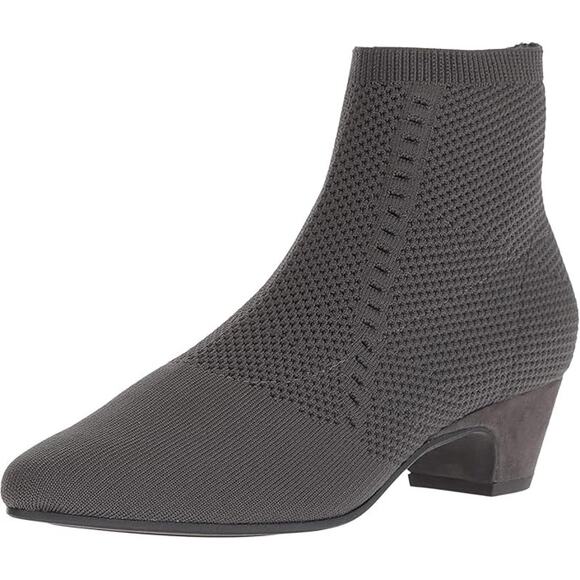 Eileen Fisher Purl Graphite Stretch Gray Women's Bootie Size 7 New Without Box - Picture 1 of 8